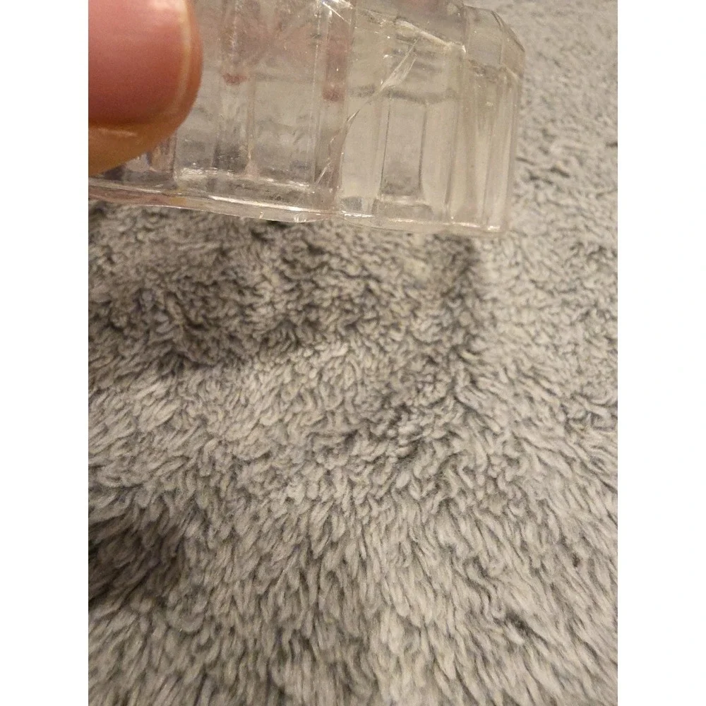 Vintage Heart Shaped Teinket Jewelry Box Glass Dish Letter L Initial Engraved‎